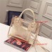 Transparent Gelly Crystal Bag Celeb Tote Sandy Beach Bag Shoulder Handbag