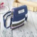 Women Denim Three Interlayers Flower Printing Mini Shoulder Bags Lace Crossbody Bags 6 0  Phone Bag