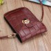 Women Crocodile Shoulder Bags Gilrs Mini Wallet Functional 6 5 Inch Phone Case For Iphone Xiaomi