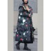 Fashion Elegant Print Oriental Winter Long Puffer Jackets Duck Down Coat