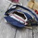 Women Denim Three Interlayers Flower Printing Mini Shoulder Bags Lace Crossbody Bags 6 0  Phone Bag