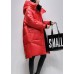 Boho Red Loose fashion Pockets Winter Duck Down Coat